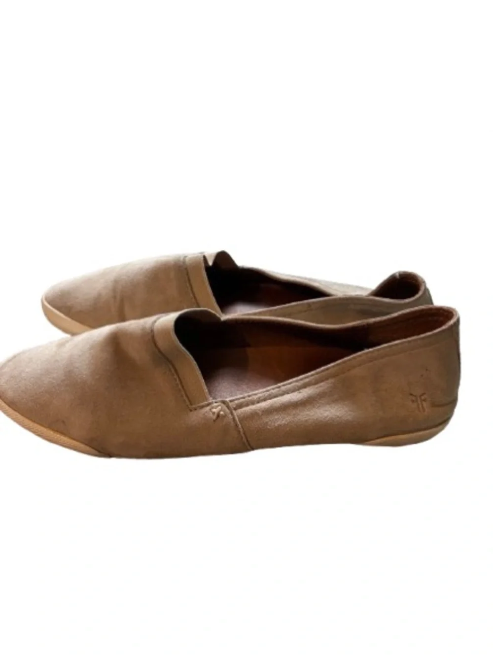 Women’s Frye Slip-On Suede Loafers in Tan